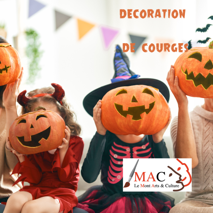Rejoignez-nous pour un atelier créatif et amusant dédié à la décoration de courges pour Halloween !C'est l'occasion idéale de laisser libre cours à votre imagination et de créer des œuvres d'art uniques pour égayer votre maison pendant la saison des sorcières.